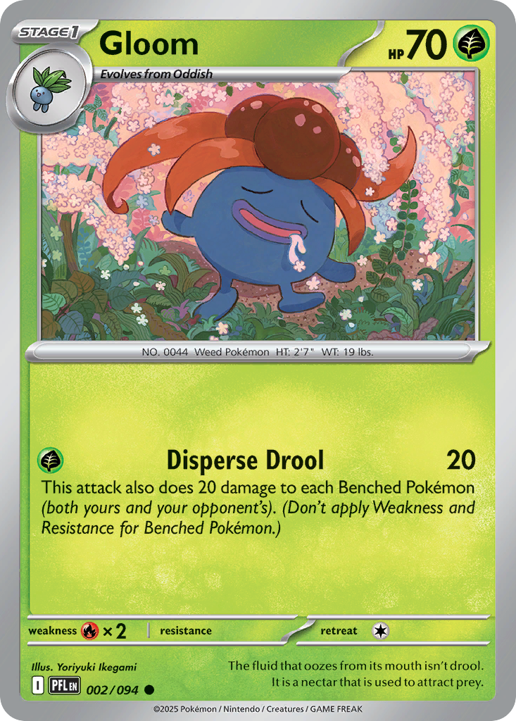 Gloom – Phantasmal Flames 002/094 Pokémon card