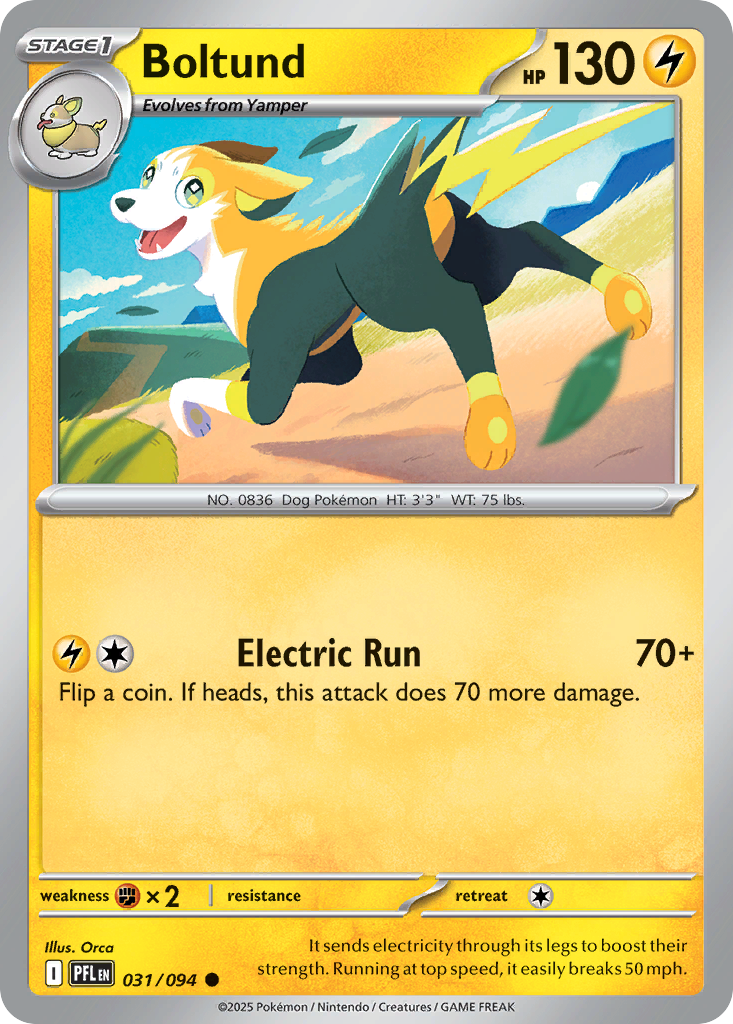 Boltund – Phantasmal Flames 031/094 Pokémon card