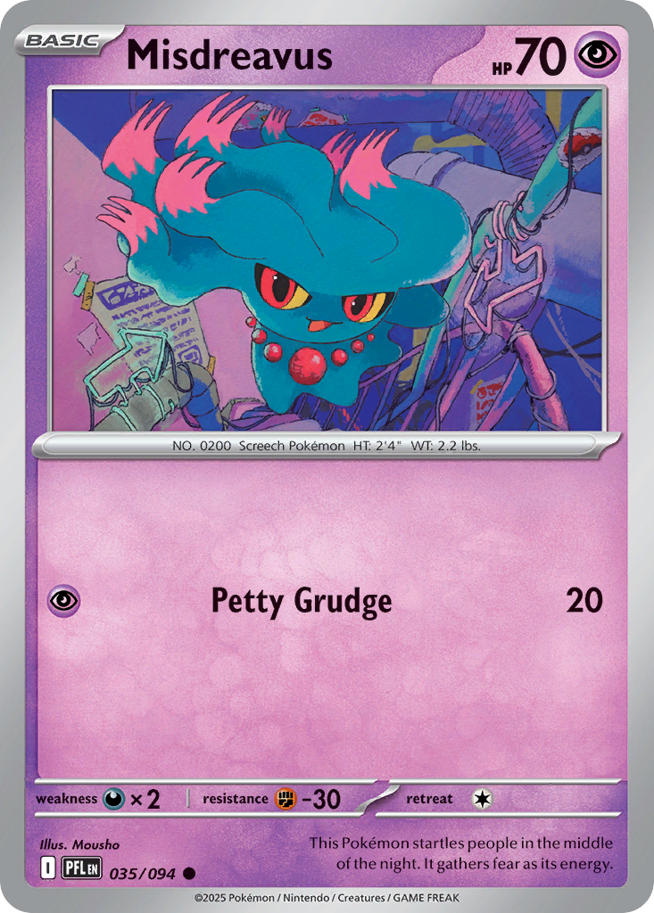 Misdreavus – Phantasmal Flames 035/094 Pokémon card