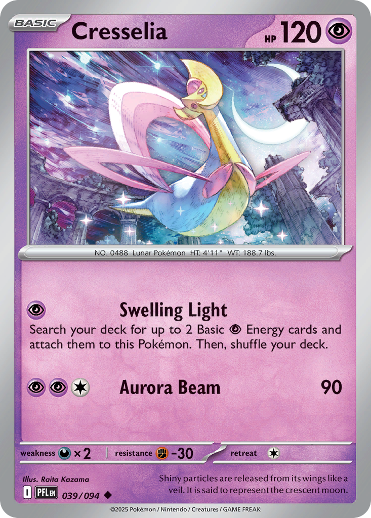 Cresselia – Phantasmal Flames 039/094 Pokémon card