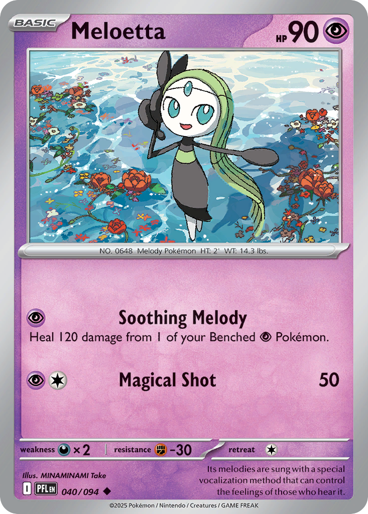 Meloetta – Phantasmal Flames 040/094 Pokémon card