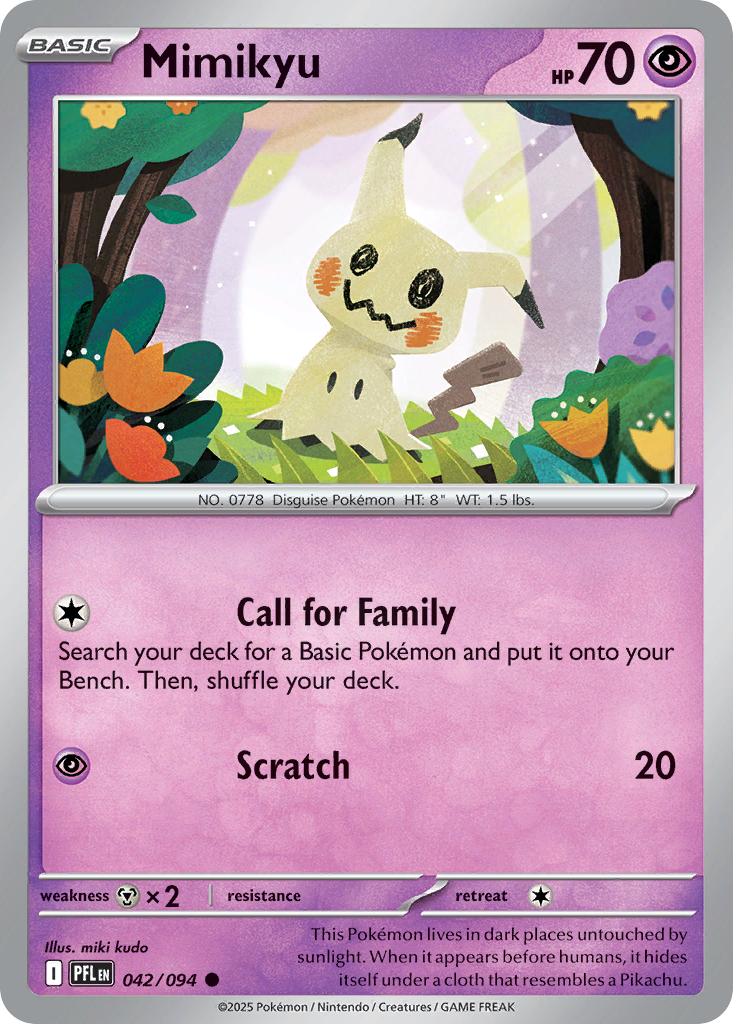 Mimikyu – Phantasmal Flames 042/094 Pokémon card
