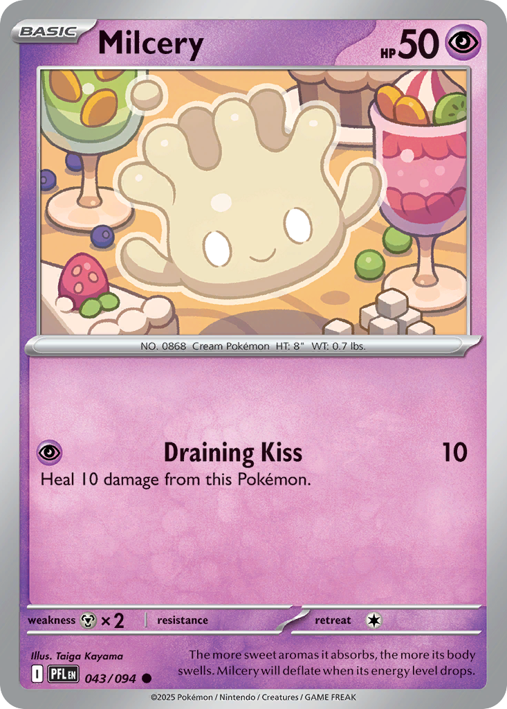 Milcery – Phantasmal Flames 043/094 Pokémon card