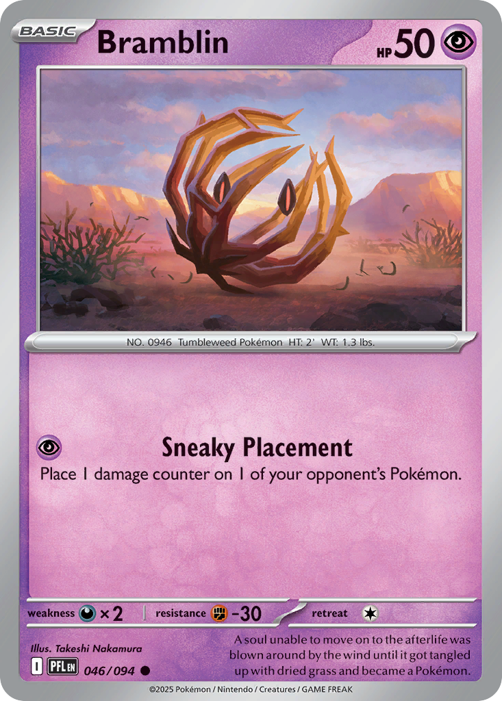 Bramblin – Phantasmal Flames 046/094 Pokémon card