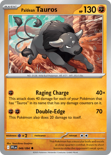 Paldean Tauros - Phantasmal Flames 48
