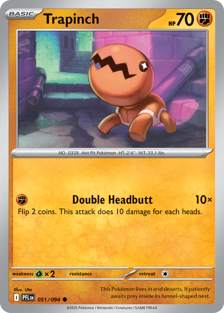 Trapinch – Phantasmal Flames 051/094 Pokémon card
