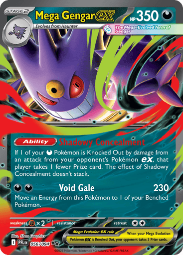 Mega Gengar ex - Phantasmal Flames 56