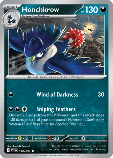 Honchkrow - Phantasmal Flames 58