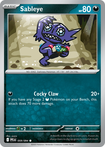 Sableye - Phantasmal Flames 59