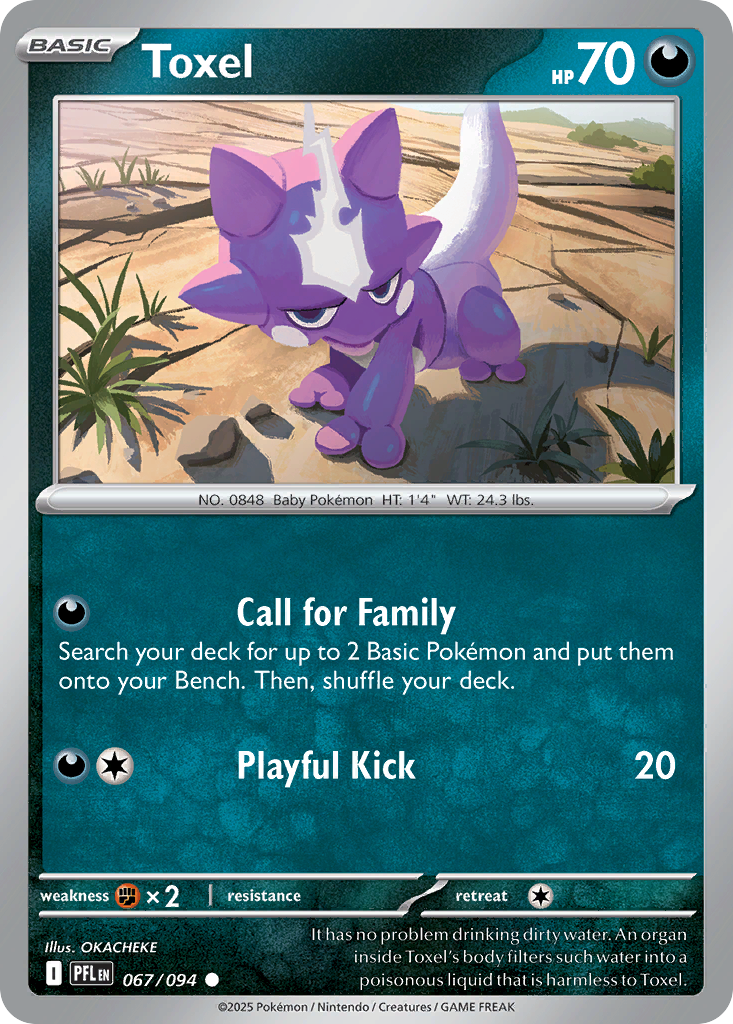 Toxel – Phantasmal Flames 067/094 Pokémon card