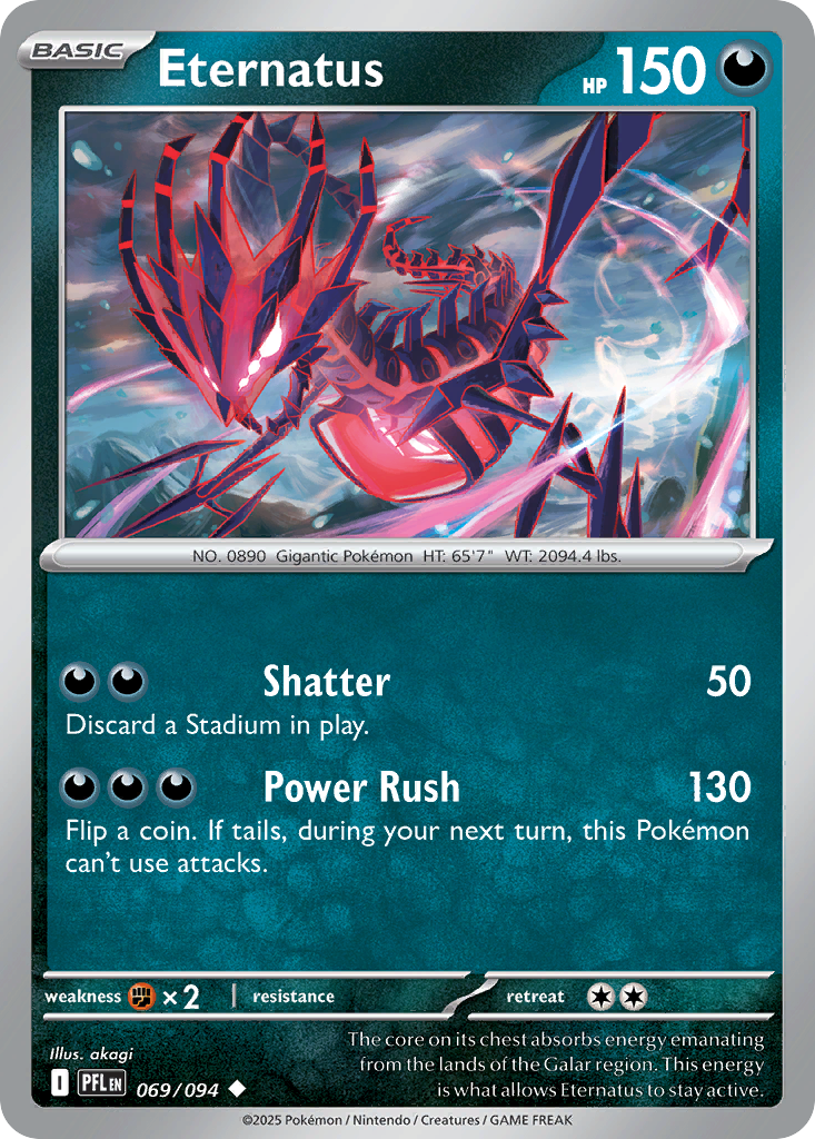 Eternatus – Phantasmal Flames 069/094 Pokémon card