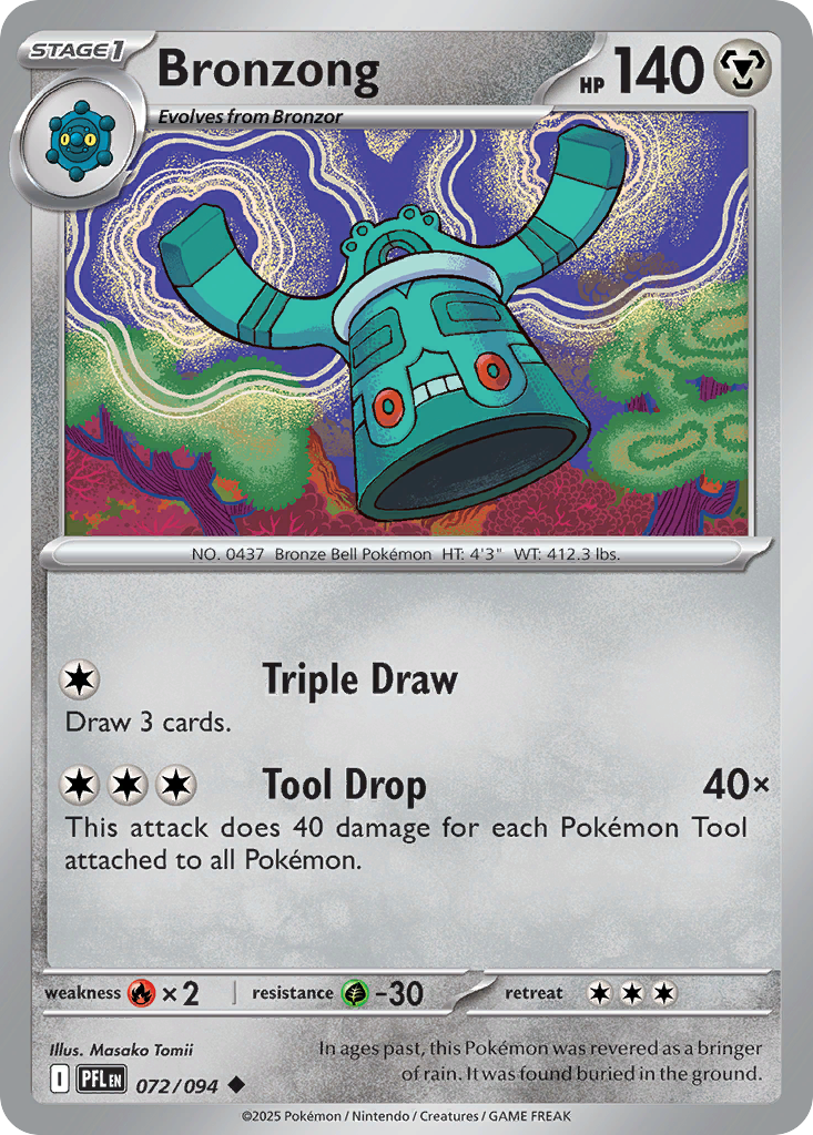Bronzong – Phantasmal Flames 072/094 Pokémon card