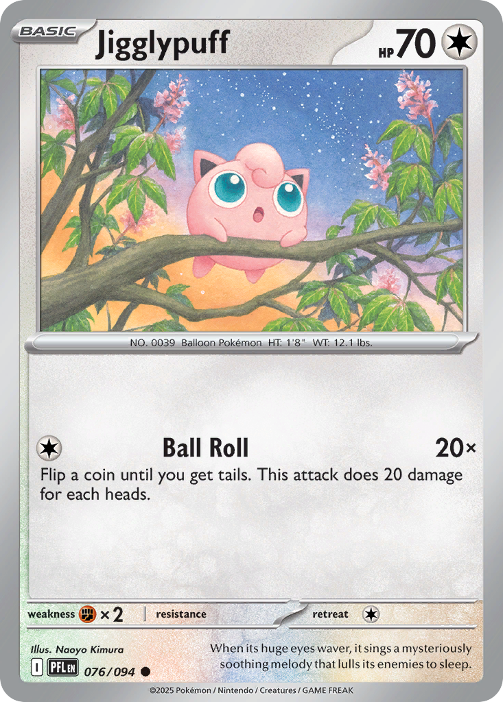 Jigglypuff – Phantasmal Flames 076/094 Pokémon card