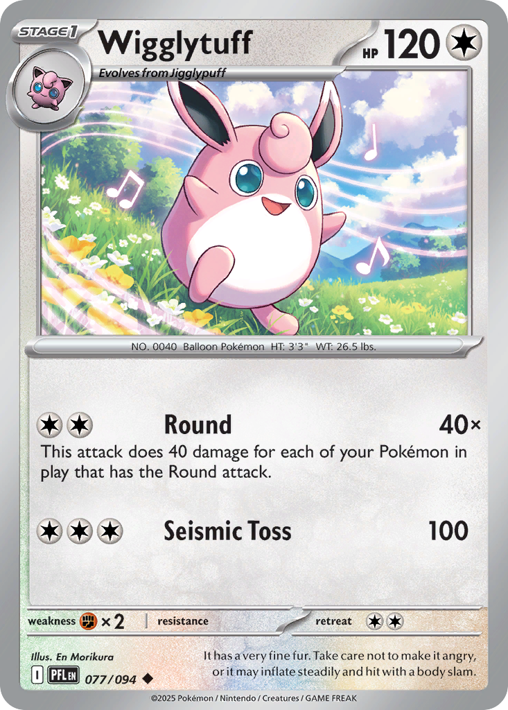 Wigglytuff – Phantasmal Flames 077/094 Pokémon card