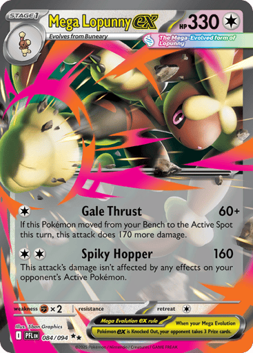 Mega Lopunny ex - Phantasmal Flames 84