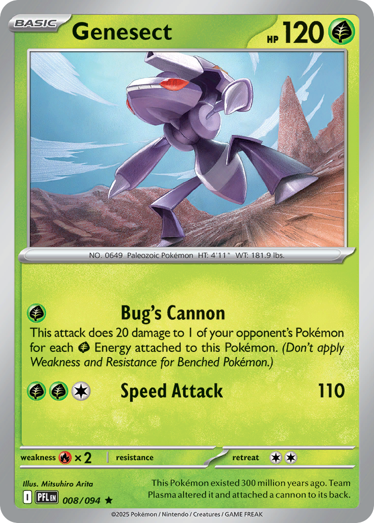 Genesect – Phantasmal Flames 008/094 Pokémon card