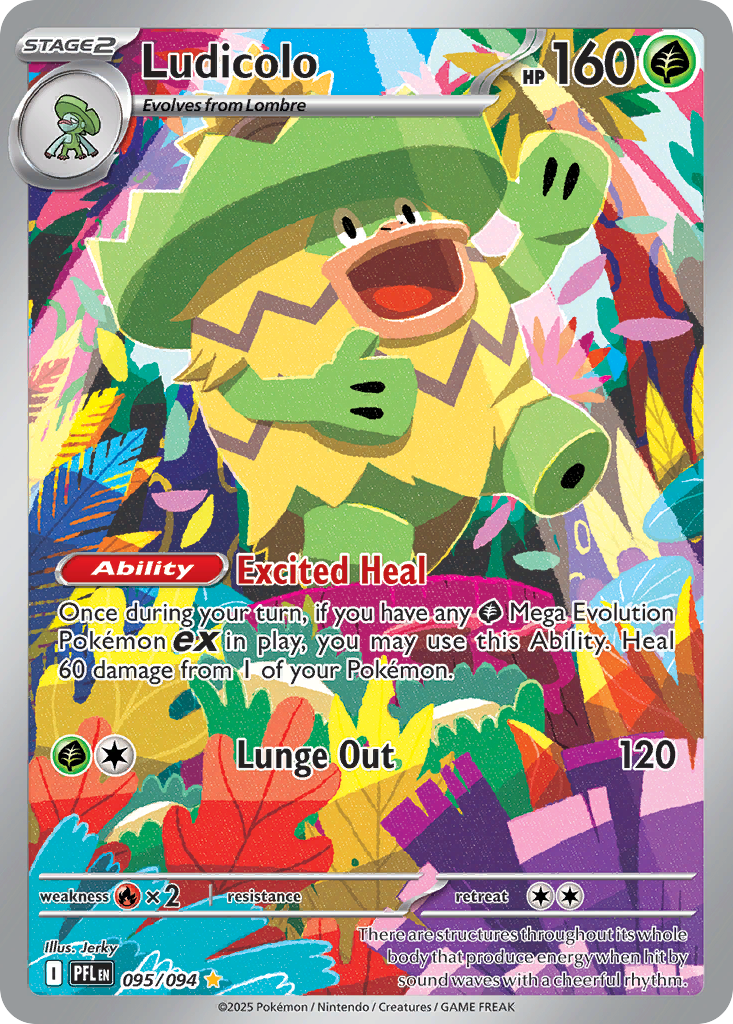 Ludicolo – Phantasmal Flames 095/094 Pokémon card
