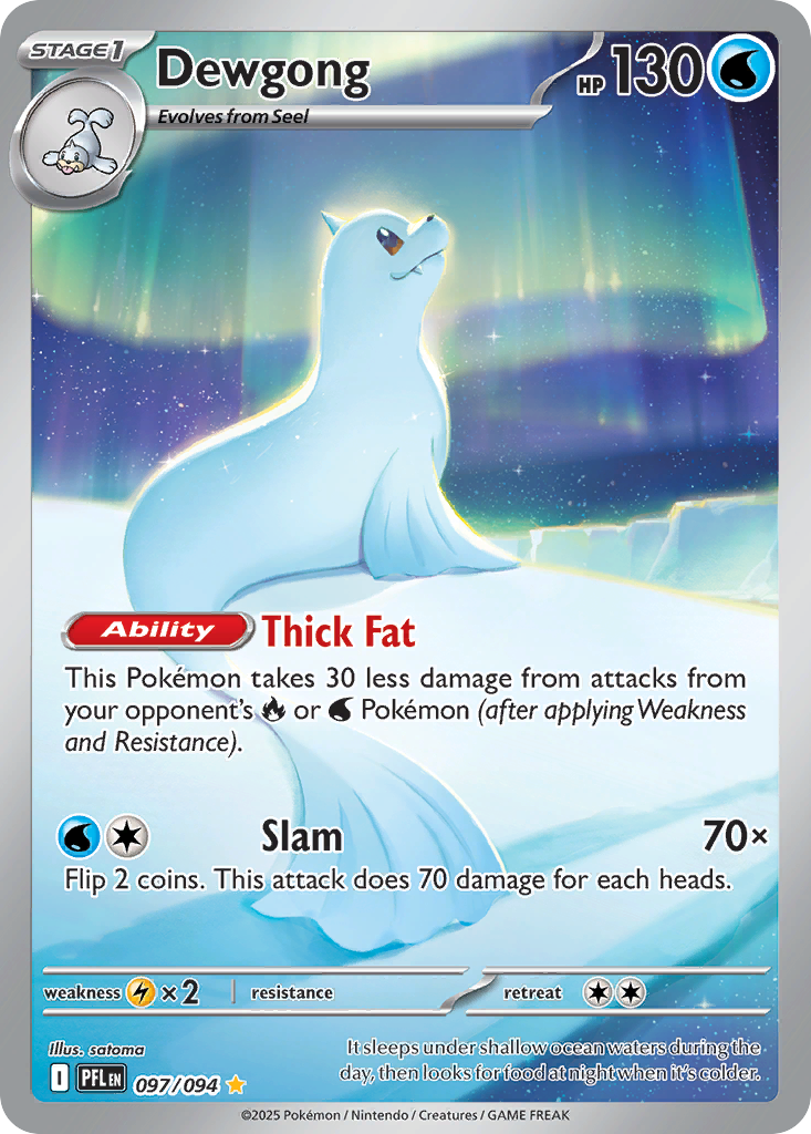 Dewgong – Phantasmal Flames 097/094 Pokémon card