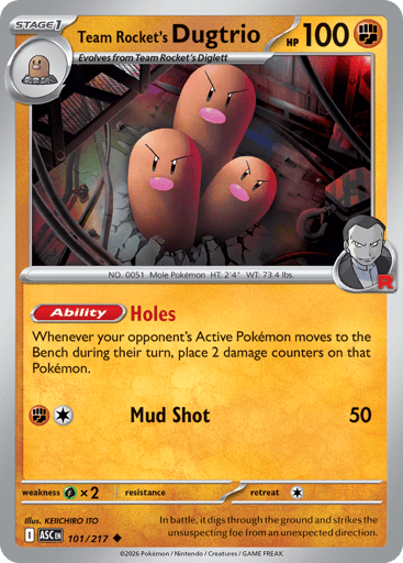 Team Rocket's Dugtrio - Ascended Heroes 101