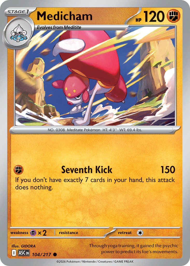 Medicham – Ascended Heroes 104/217 Pokémon card