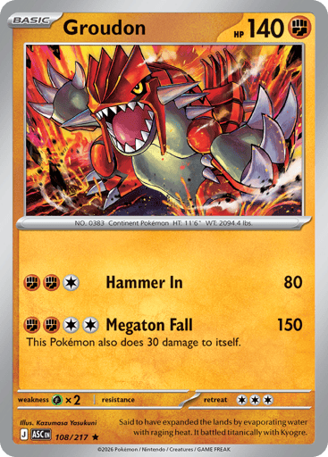 Groudon - Ascended Heroes 108