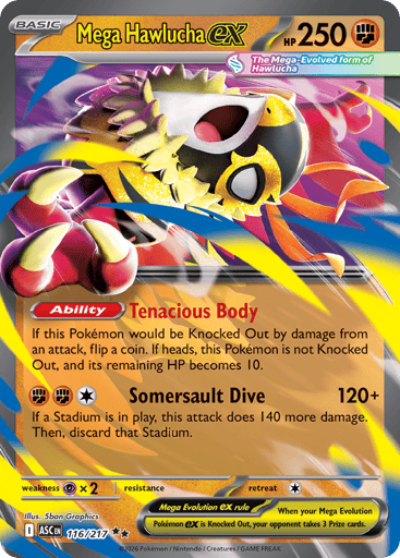 Mega Hawlucha ex - Ascended Heroes 116