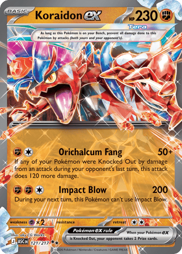 Koraidon ex - Ascended Heroes 121