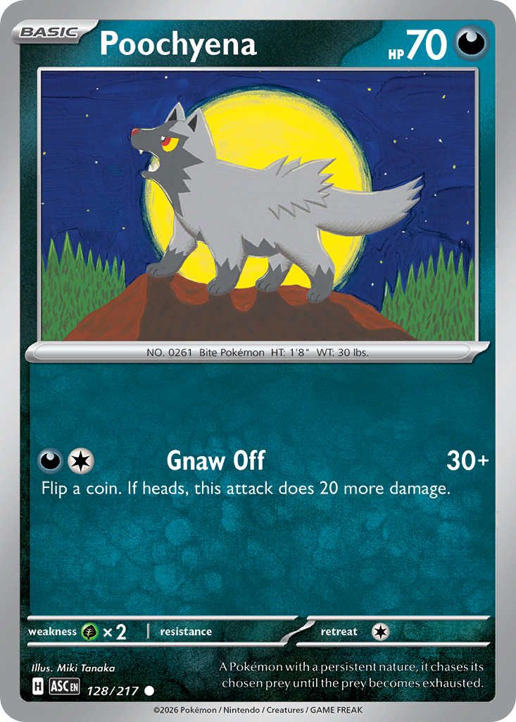 Poochyena – Ascended Heroes 128/217 Pokémon card