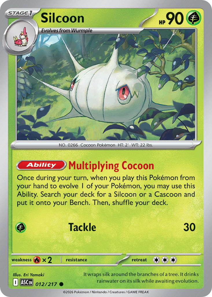Silcoon – Ascended Heroes 012/217 Pokémon card