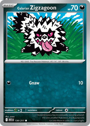 Galarian Zigzagoon - Ascended Heroes 130