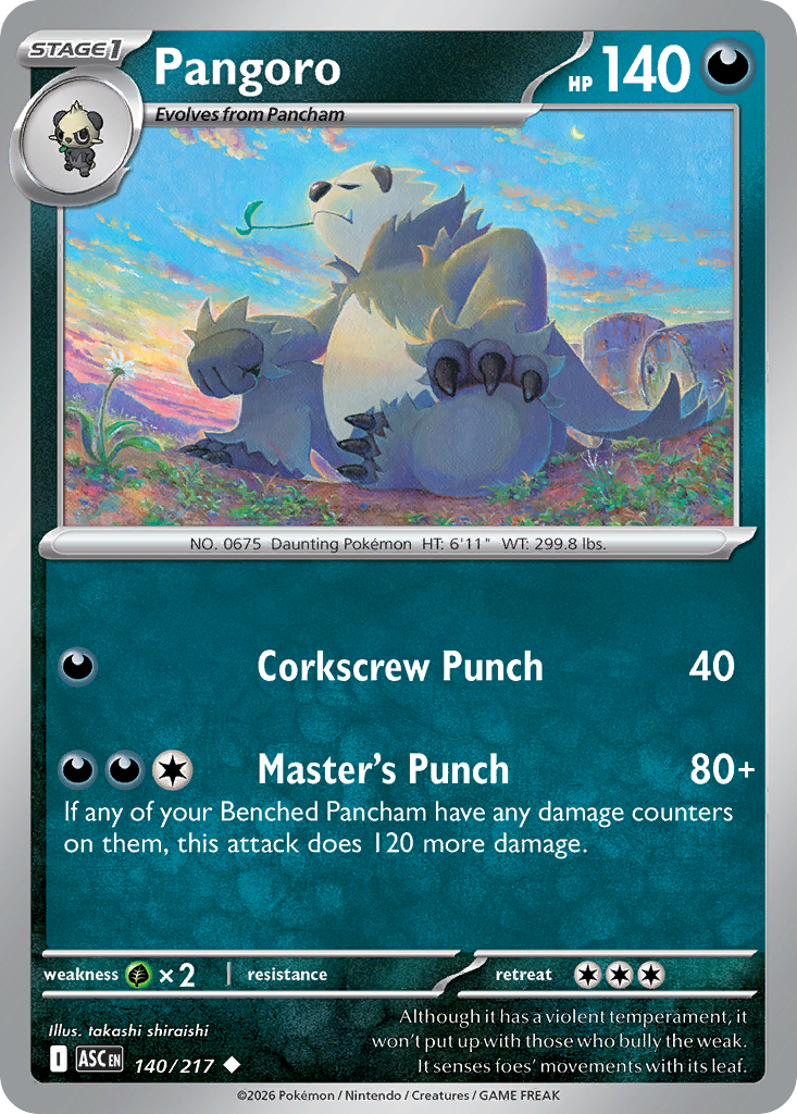 Pangoro – Ascended Heroes 140/217 Pokémon card