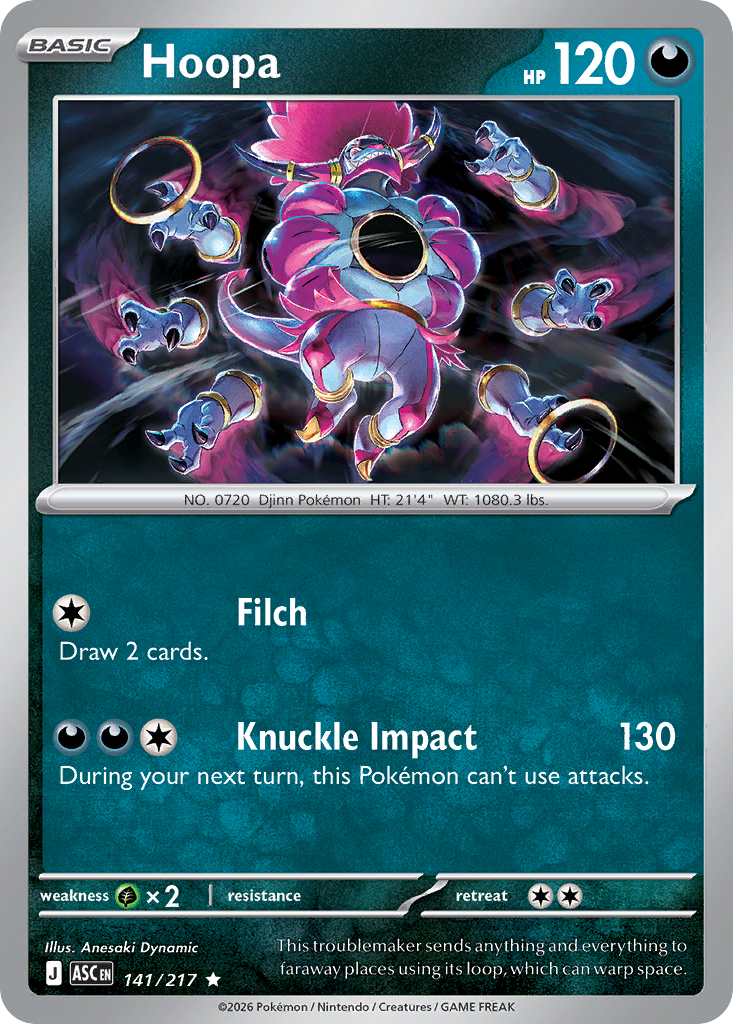 Hoopa – Ascended Heroes 141/217 Pokémon card