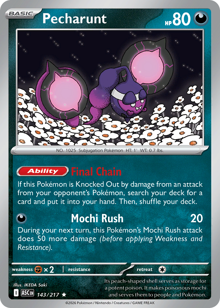 Pecharunt – Ascended Heroes 143/217 Pokémon card