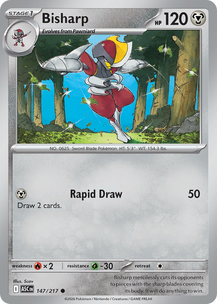 Bisharp – Ascended Heroes 147/217 Pokémon card