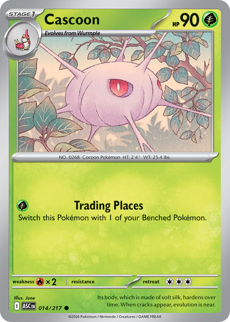 Cascoon – Ascended Heroes 014/217 Pokémon card