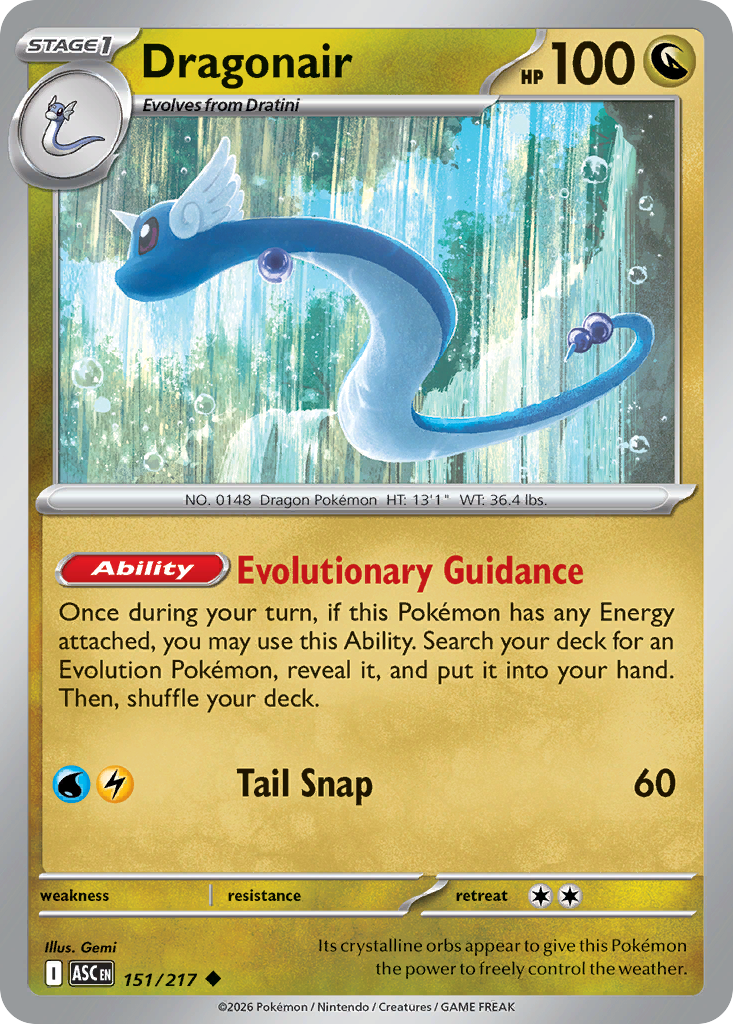 Dragonair – Ascended Heroes 151/217 Pokémon card
