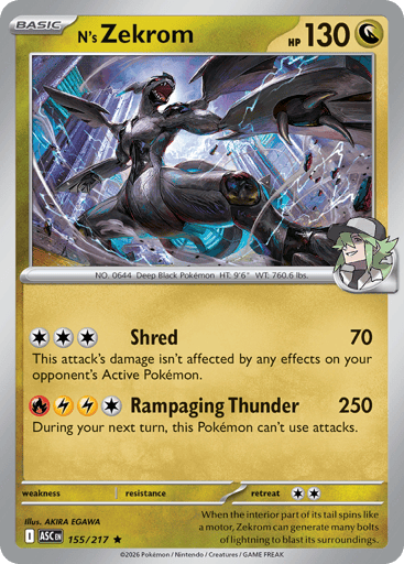 N's Zekrom - Ascended Heroes 155