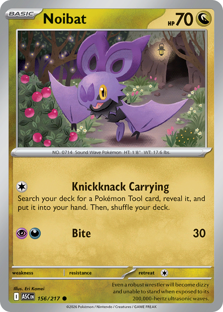 Noibat – Ascended Heroes 156/217 Pokémon card
