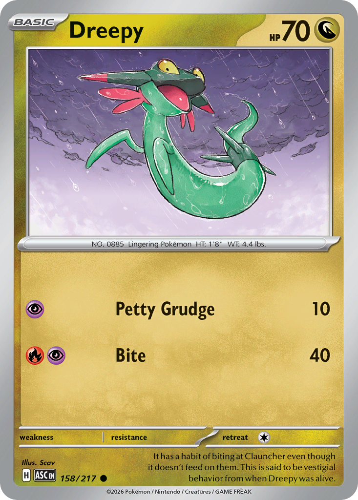 Dreepy – Ascended Heroes 158/217 Pokémon card