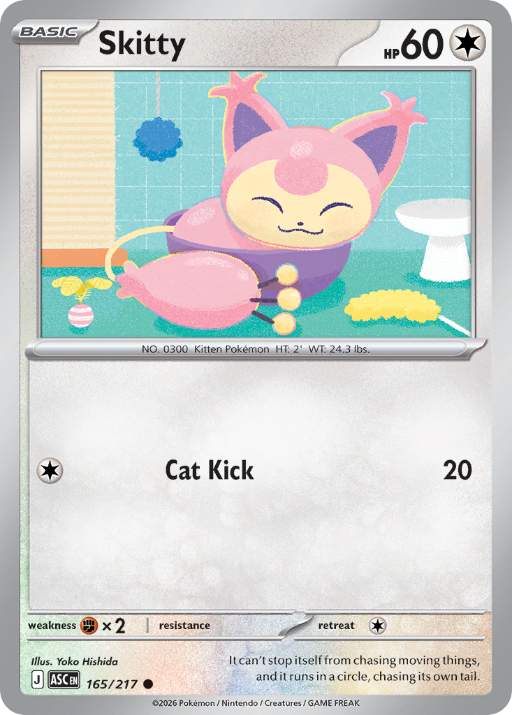 Skitty – Ascended Heroes 165/217 Pokémon card