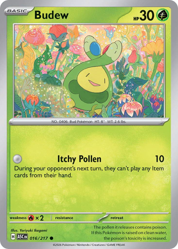 Budew – Ascended Heroes 016/217 Pokémon card