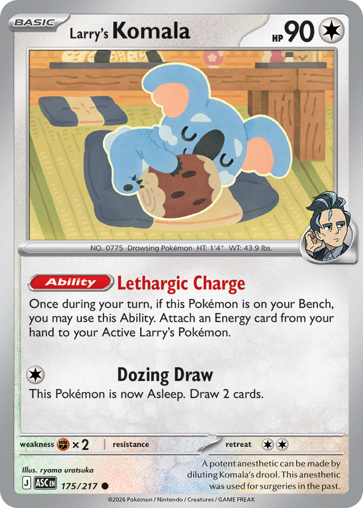 Larry's Komala – Ascended Heroes 175/217 Pokémon card