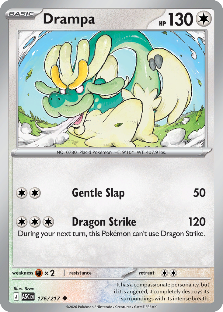 Drampa – Ascended Heroes 176/217 Pokémon card