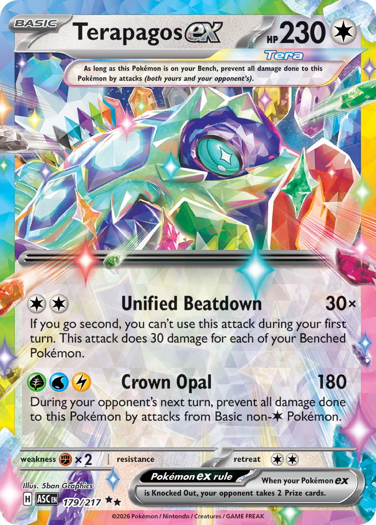Terapagos ex – Ascended Heroes 179/217 Pokémon card