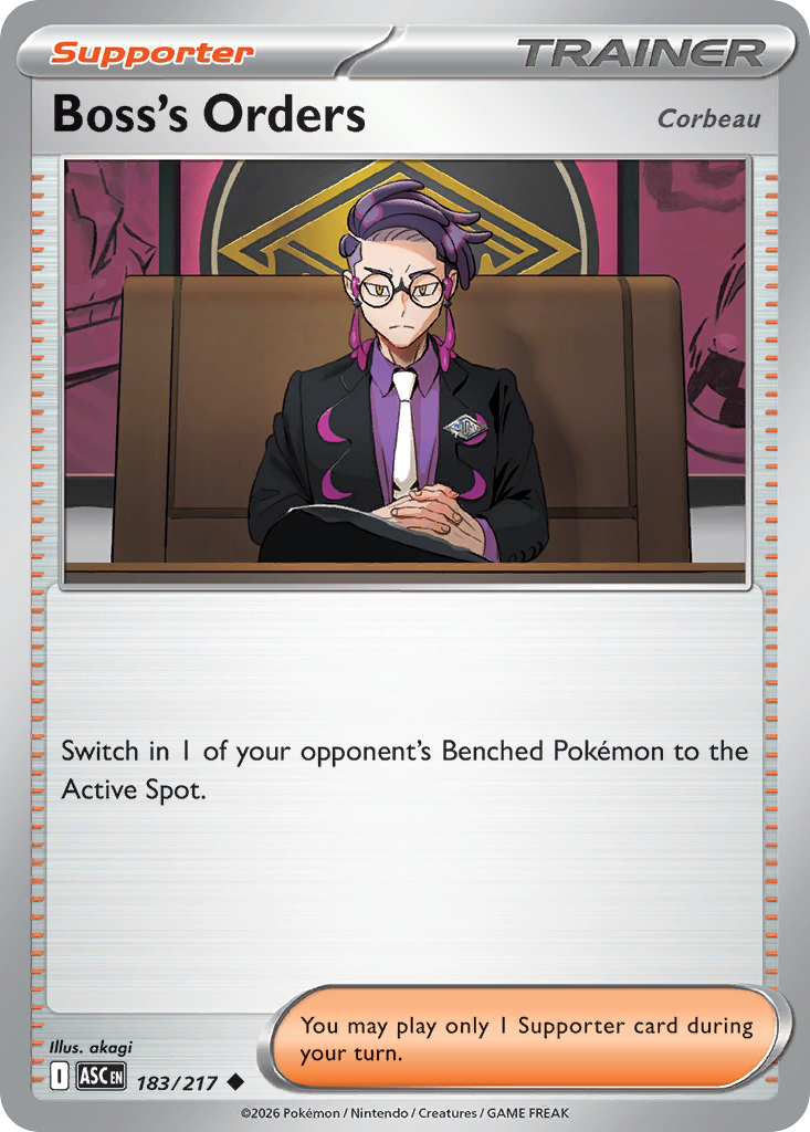 Boss's Orders – Ascended Heroes 183/217 Pokémon card
