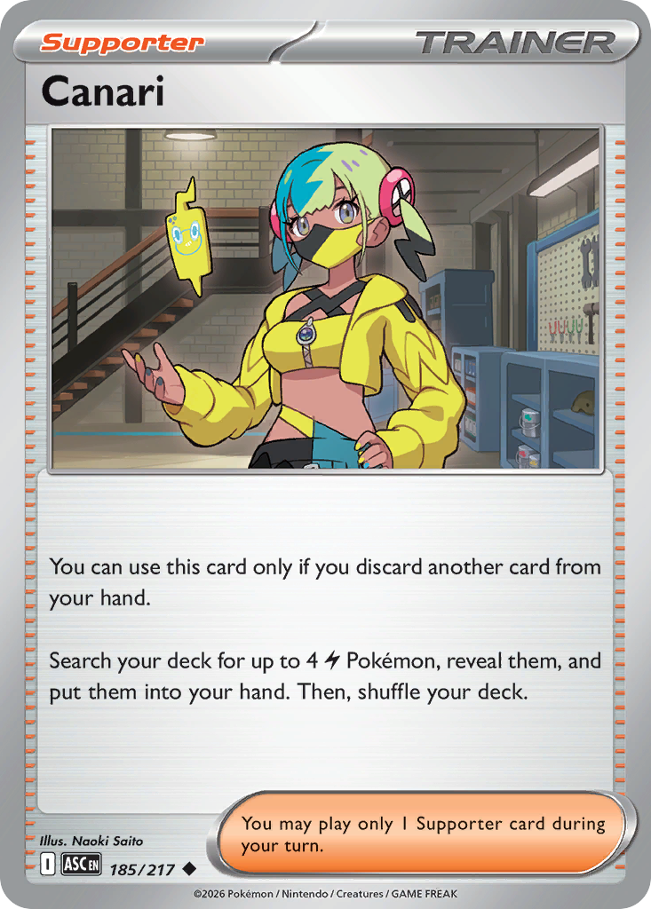 Canari – Ascended Heroes 185/217 Pokémon card