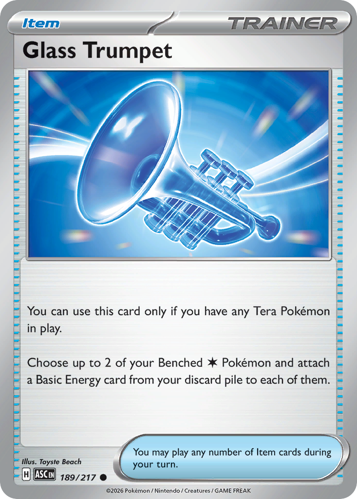 Glass Trumpet – Ascended Heroes 189/217 Pokémon card
