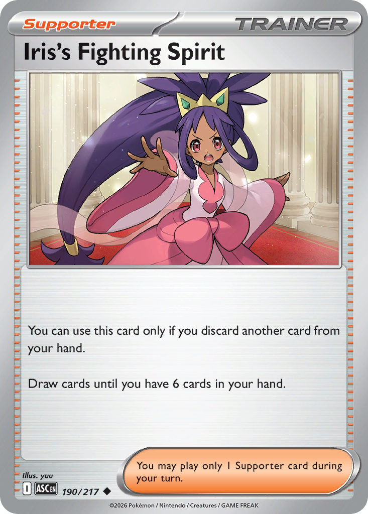 Iris's Fighting Spirit – Ascended Heroes 190/217 Pokémon card