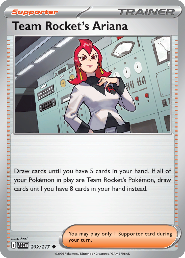 Team Rocket's Ariana – Ascended Heroes 202/217 Pokémon card
