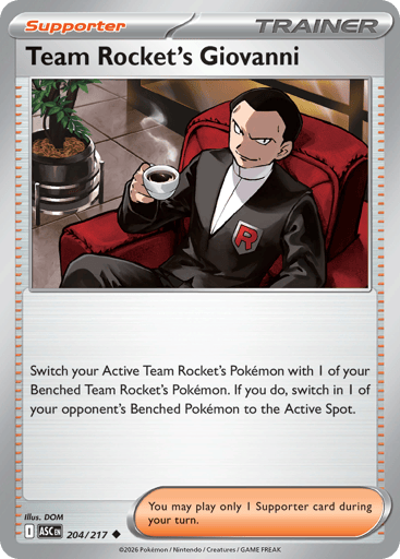 Team Rocket's Giovanni - Ascended Heroes 204